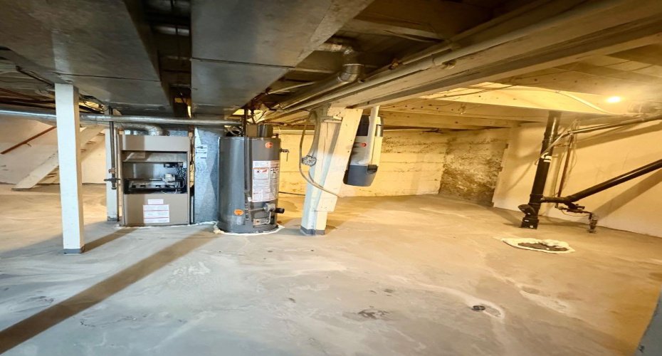Clean basement for storage