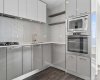 Gas cooktop, stainless steel appliances