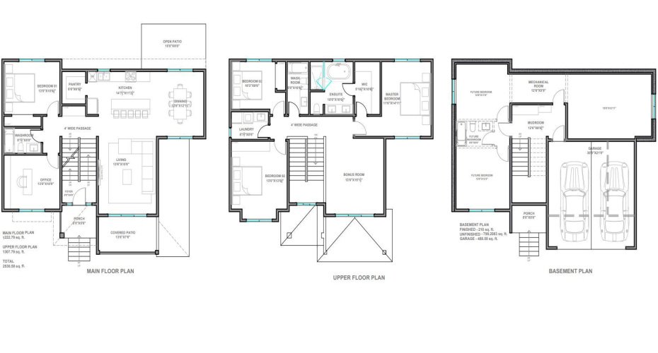 Builder floorplans.
