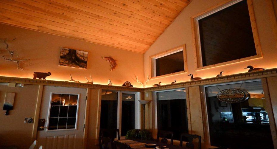 Warm, inviting lighting