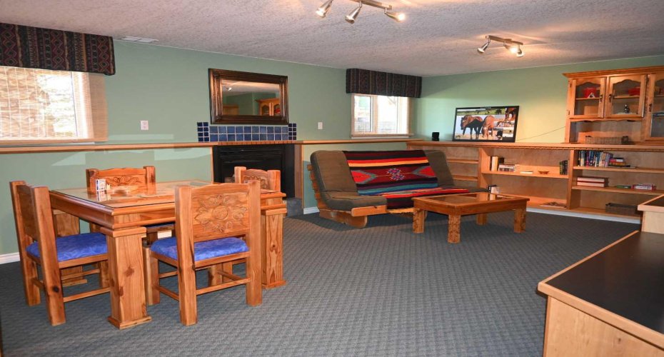 Abundant storage.  Gas fireplace. In-floor heating.
