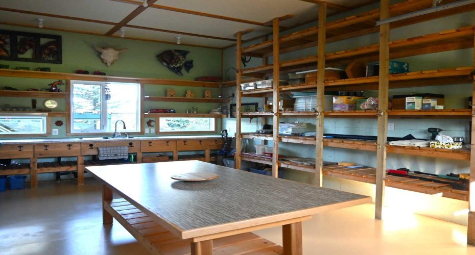 Shop in single attached garage