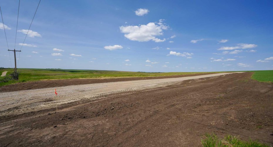 Road into the acreage.