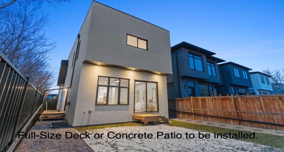 Deck or Patio to be installed,