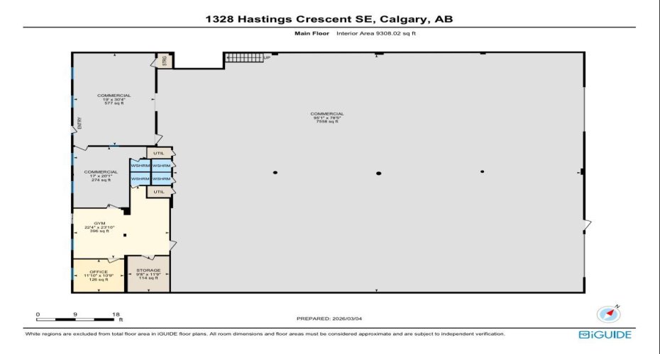 Main Floor Incl Offices 9240 sqft