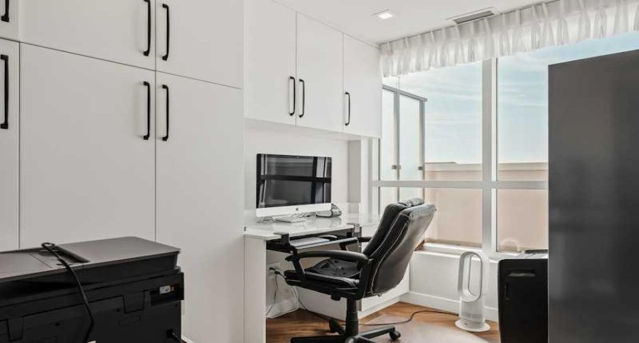 custom cabinetry added in main floor den