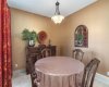 Formal dining room with HEATED tile floors