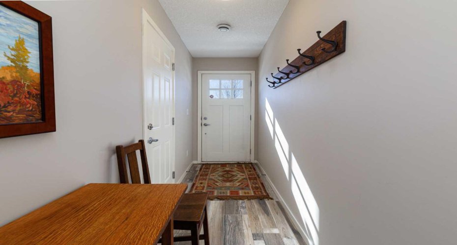 Bright front entance