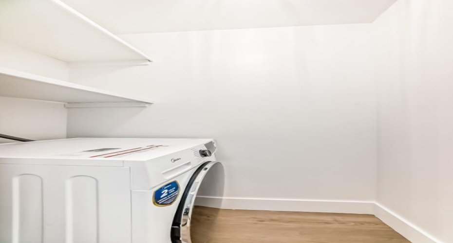 In-suite laundry closet