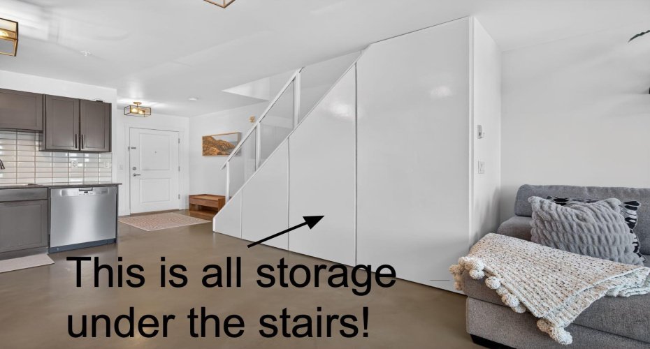 TONS of Storage under the Stairs!