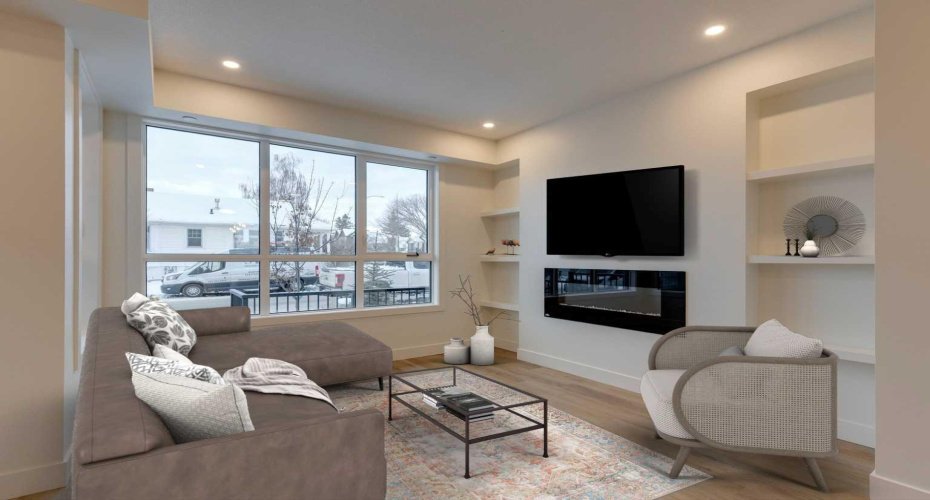 Living Room with Virtual Staging