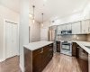 Kitchen with quartz countertop