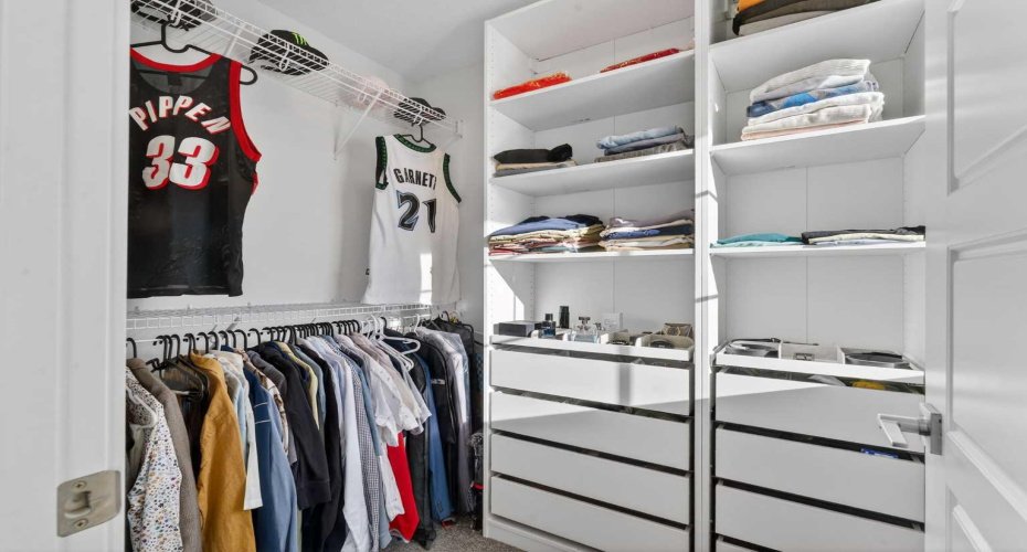 Walk in closets with built ins
