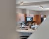 Open staircase provides light transfer