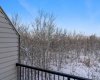 Beautiful winter view from the balcony