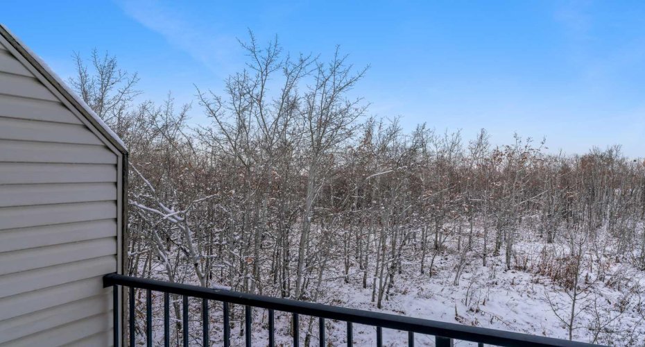 Beautiful winter view from the balcony