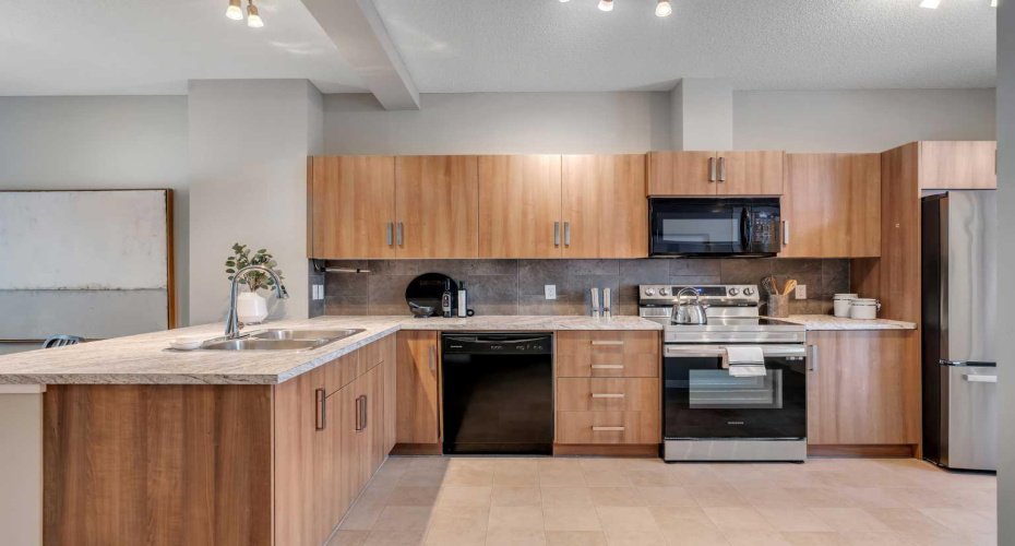 Large kitchen makes for easy meal prep