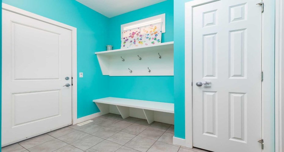 Boot room off the double garage