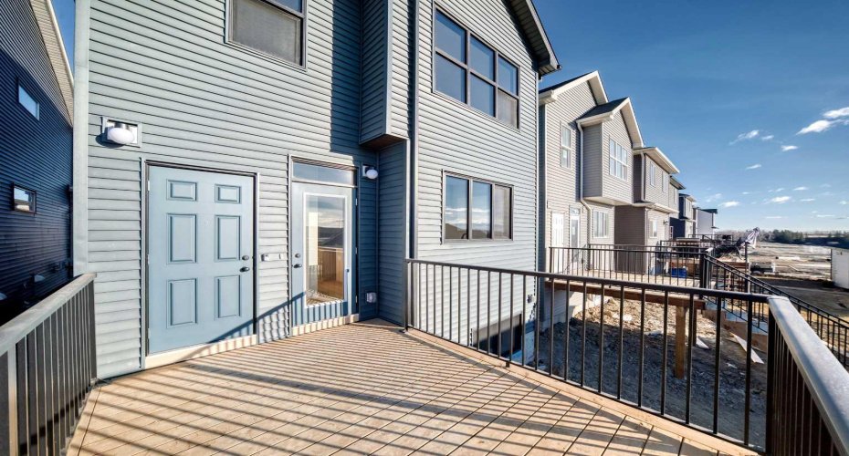 Pressure Treated Deck with Black railings