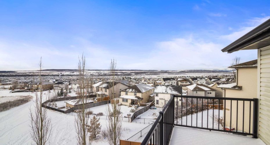 Mountains can be seen on a clear day.