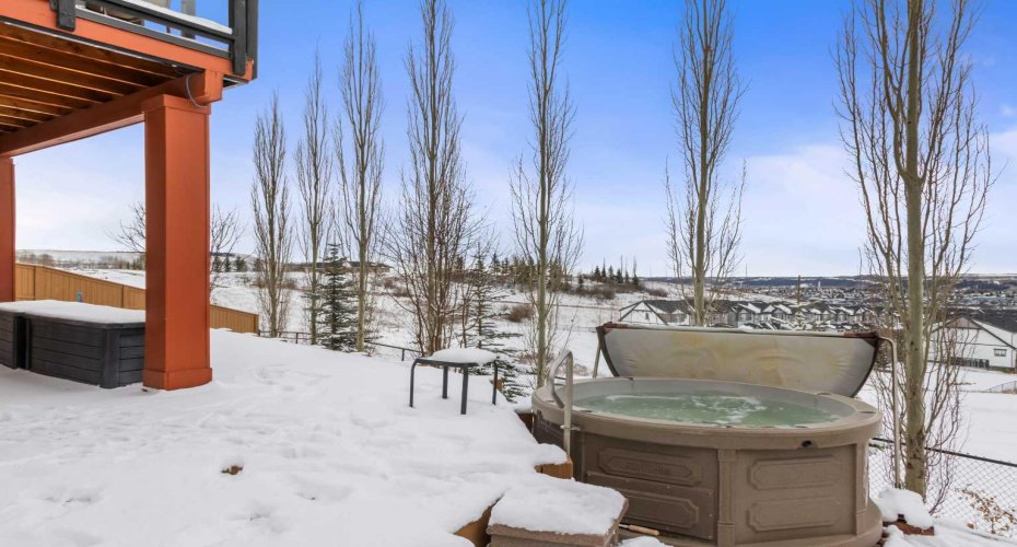 Enjoy views from the hot tub.