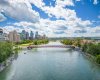 Located along the south bank of the Bow River.