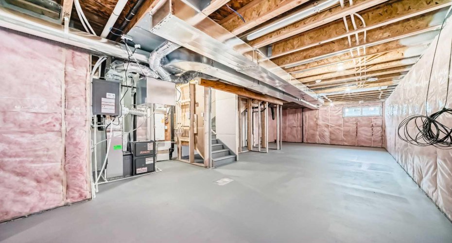 Basement with large bedroom window (future)