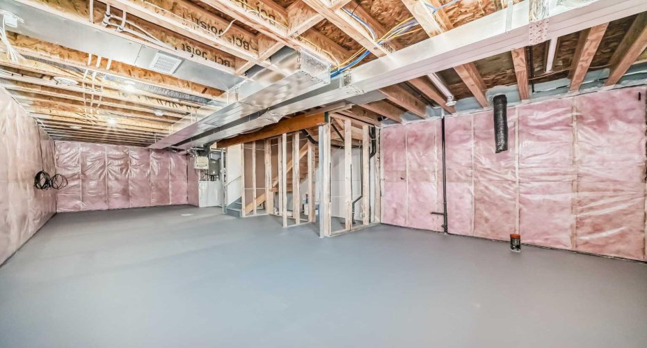 Rough-ed in for a bathroom