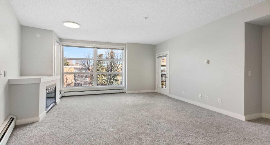 Living room and dinind room area