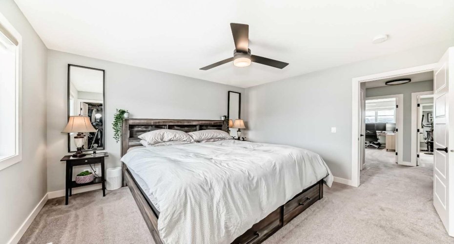 Primary with large walk in closet and 3 pce ensuite