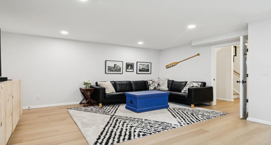 Large basement family room