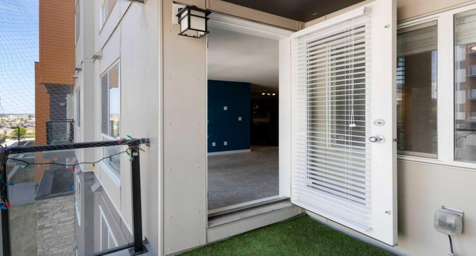 Balcony from living room