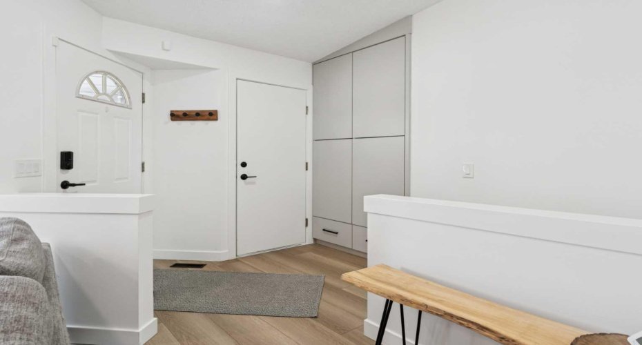 Entrance with built-in closet