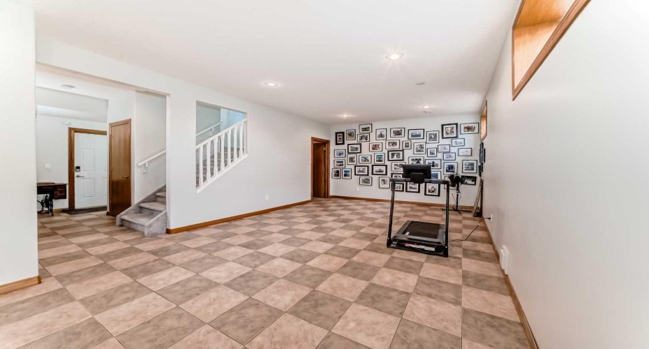 Family Room in Basement