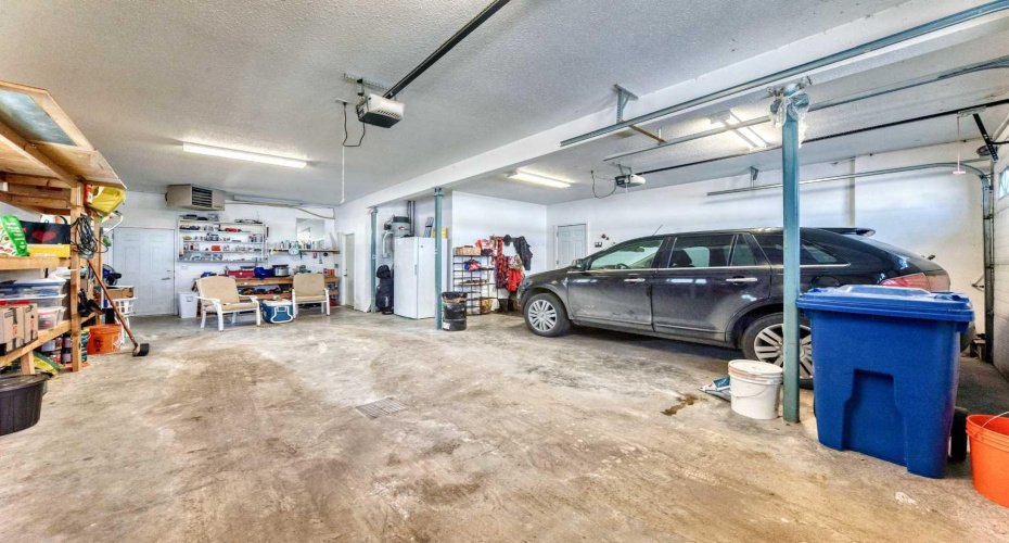 Heated attached garage