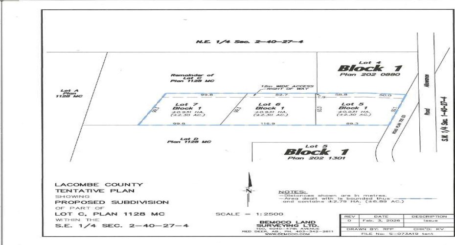 Lot Survey Plan