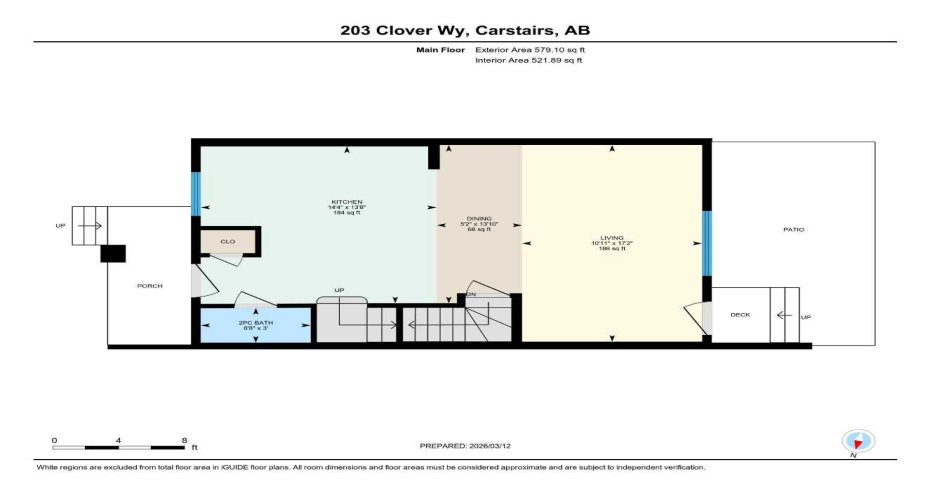203 Clover Way, Carstairs, Alberta T0M 0N0, 3 Bedrooms Bedrooms, ,2 BathroomsBathrooms,Residential,For Sale,Clover,A2292899