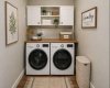 Laundry Room photo is Staged