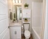 Main bathroom 4 piece  This photo is staged