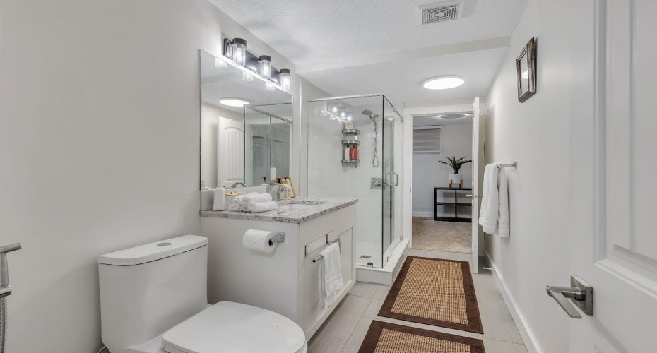 Basement washroom