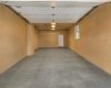 garage with storage shelves