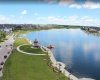 Lake Chestermere 3km away