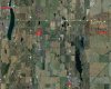 Property outlined and communities highlighted.