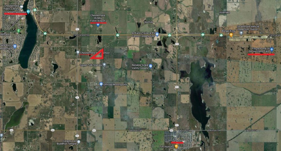 Property outlined and communities highlighted.