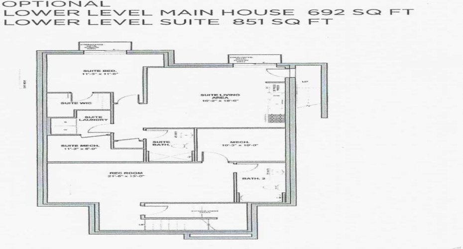 Lower Level - Option Showing Suite