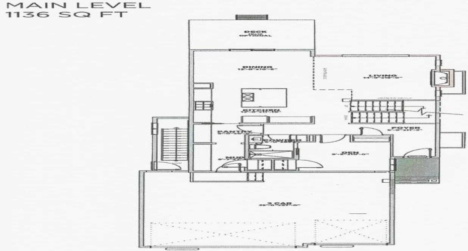 Main Level Floor Plan