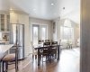 dining area & deck access