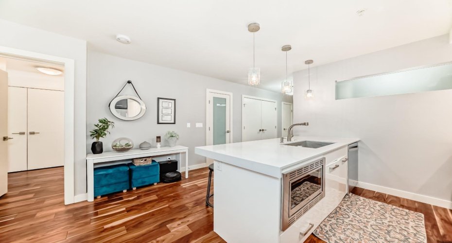Hardwood flooring throughout