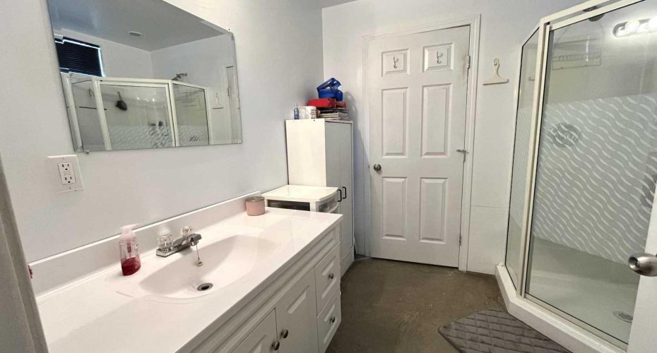 Full Bathroom in the Garage