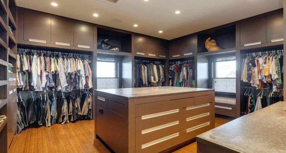 Primary walk-in dressing area.